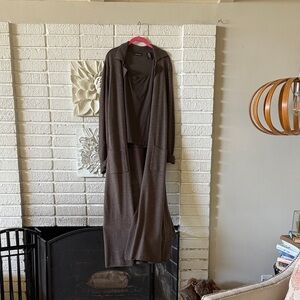 Valerie Stevens Chocolate Knit Ensemble